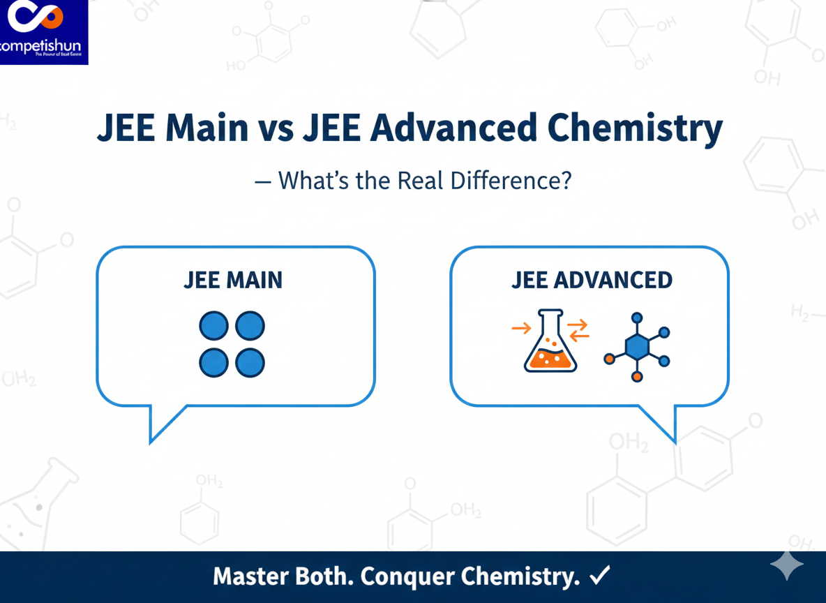 jee main vs jee advanced checmistry