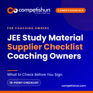 JEE Study Material Supplier in India: What Coaching Owners Should Check
