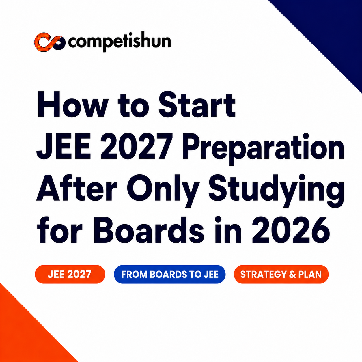 How to Start JEE 2027 Preparation After Only Studying for Boards in ...