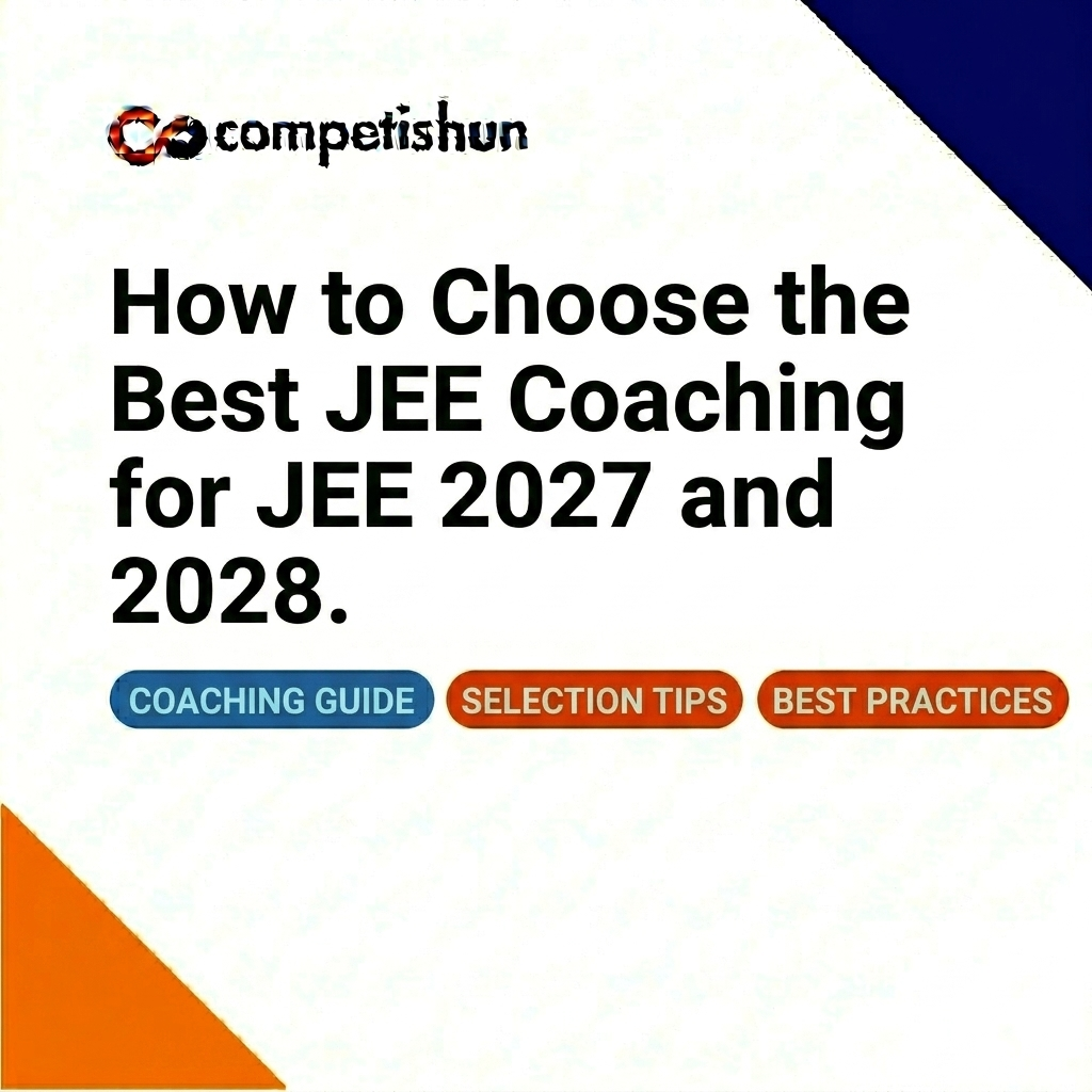 How to Choose the Best JEE Coaching for JEE 2027 and 2028 - Competishun ...