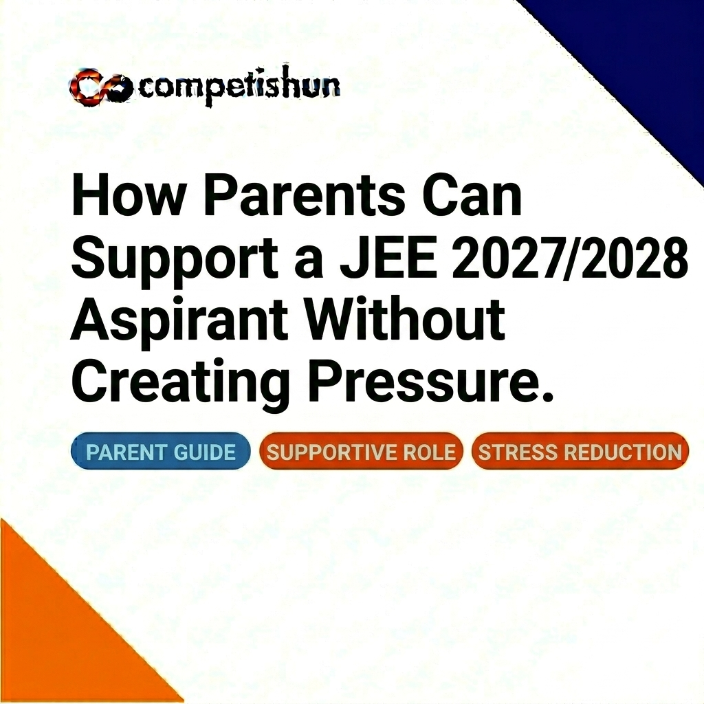 How Parents Can Support a JEE 2027/2028 Aspirant Without Creating ...