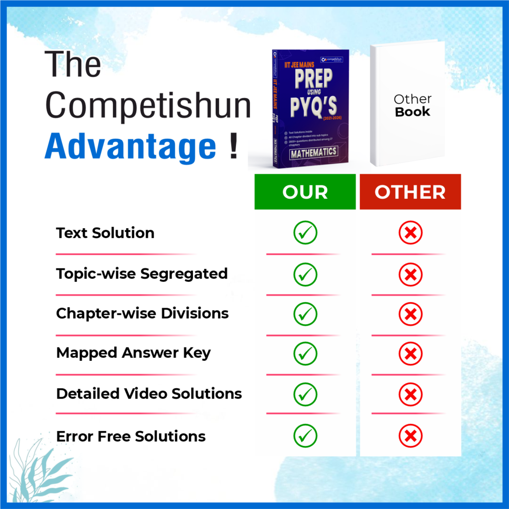 JEE Main 6 Years Mathematics PYQ Book 2021-2026, Chapter-wise & Topic-wise Solved Papers with Detailed Solutions (Prep Using PYQ 2021-2026)