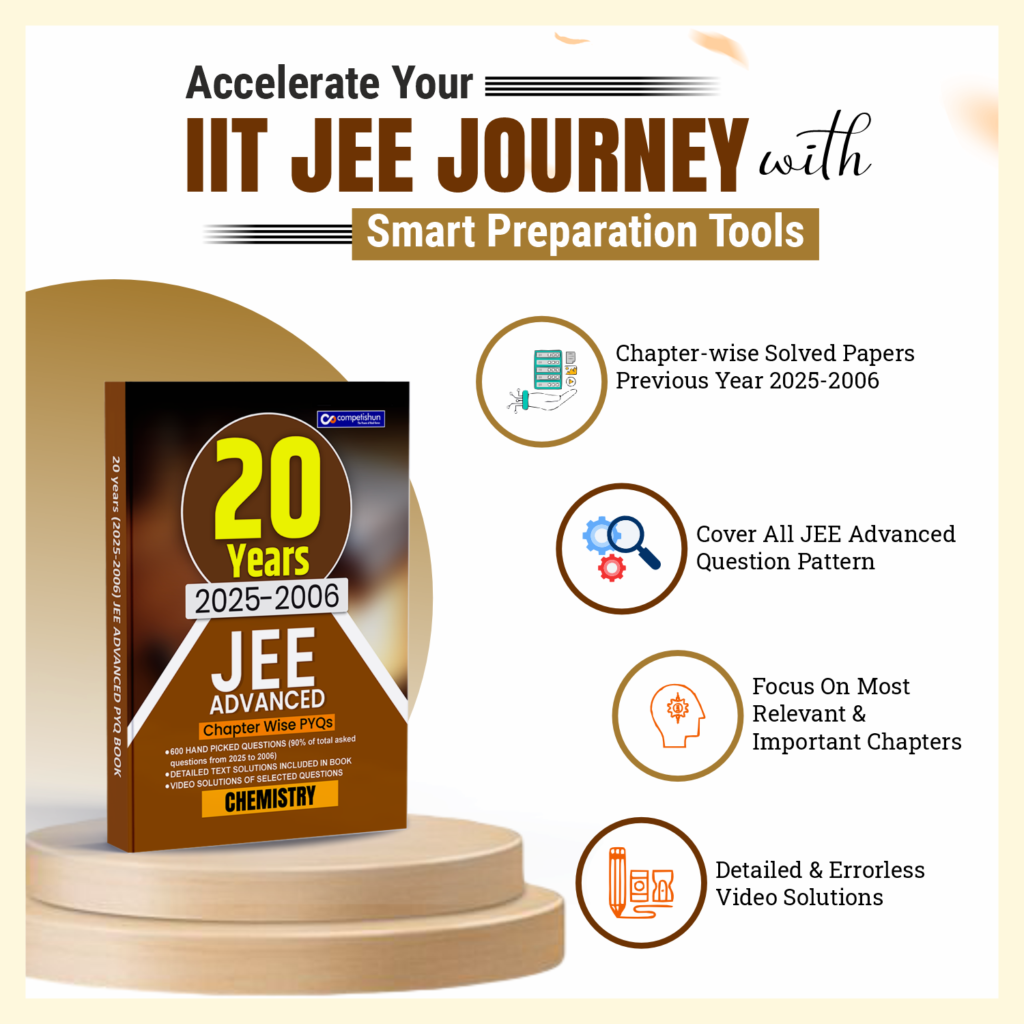 20 Years JEE Advanced Chemistry PYQ Book (2006-2025), Chapter-wise Previous Year Solved Papers with Detailed Solutions (JEE Advanced PYQ)