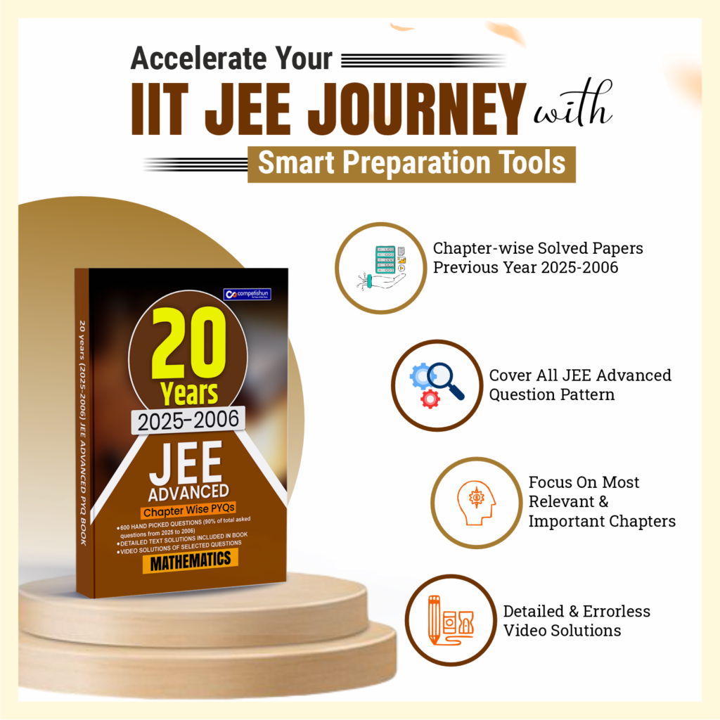 20 Years JEE Advanced Mathematics PYQ Book (2006-2025), Chapter-wise Previous Year Solved Papers with Detailed Solutions (JEE Advanced PYQ)