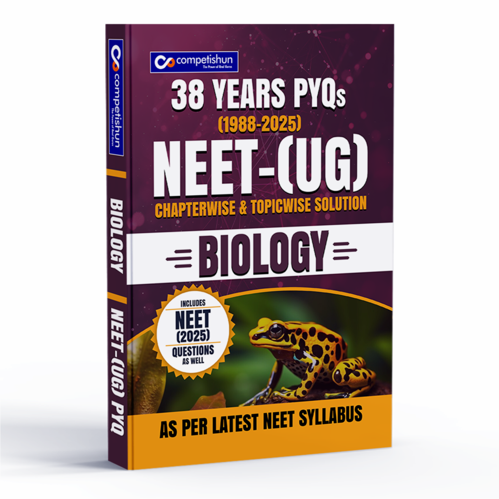NEET (UG) Biology PYQ Book, 38 Years Chapter-wise & Topic-wise Previous Year Solved Papers (1988–2025) with Detailed Solutions