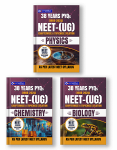 NEET (UG) Physics Chemistry Biology PYQ 3 Book Combo Set, 38 Years Chapter-wise & Topic-wise Previous Year Solved Papers (1988–2025) with Detailed Solutions
