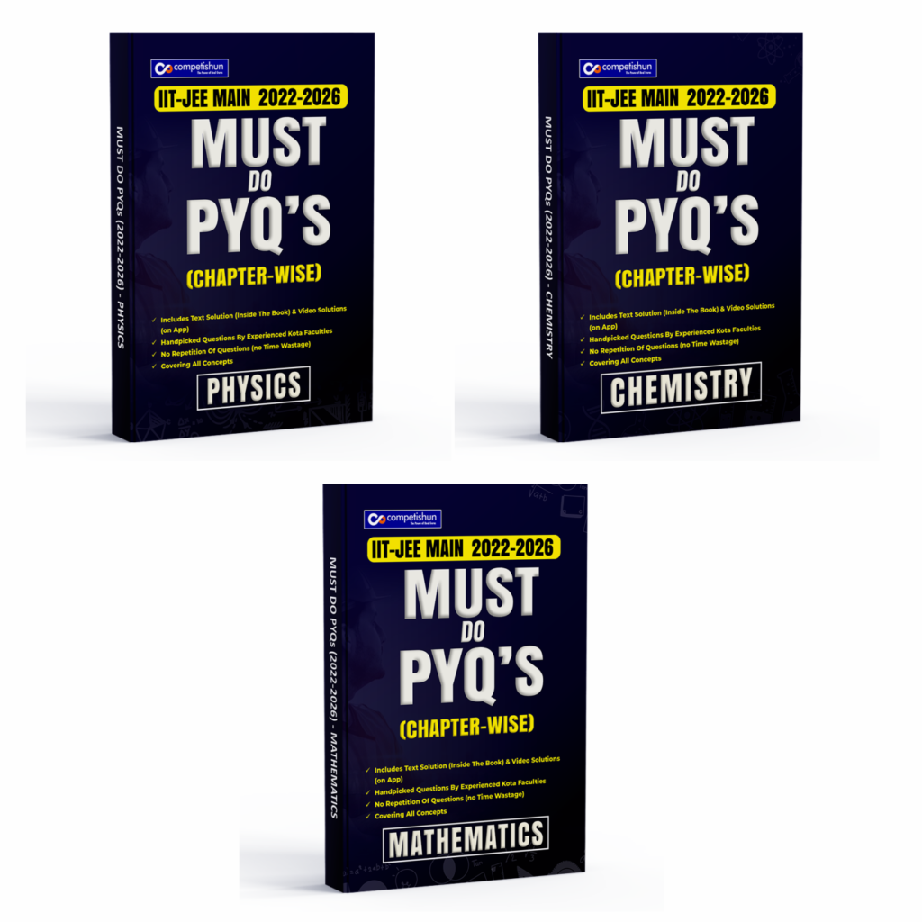 JEE Main PYQ PCM 3 Book Combo Set Physics Chemistry Mathematics Chapterwise Solved Papers Must Do PYQs Previous Year Questions 2026-2022