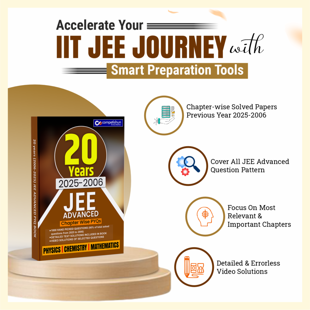 20 Years JEE Advanced Combined PCM PYQ Book (2006-2025), Chapter-wise Previous Year Solved Papers with Detailed Solutions (JEE Advanced PCM PYQ)