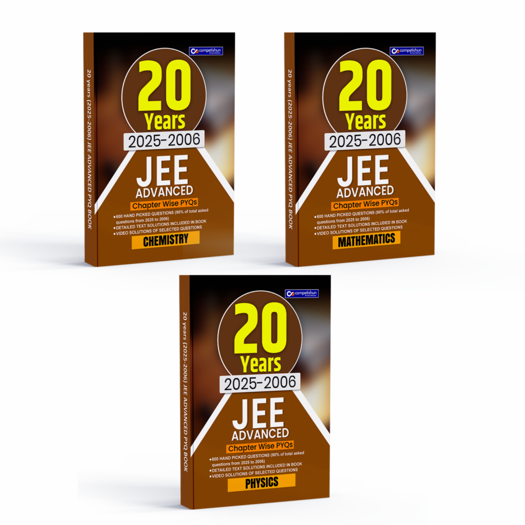 20 Years JEE Advanced Physics Chemistry Mathematics Combo Set (2006-2025), Chapter-wise Previous Year Solved Papers with Detailed Solutions (JEE Advanced PYQ)