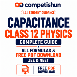 Capacitance Class 12 Physics: Complete Guide, All Formulas & Free PDF Download (JEE & NEET)
